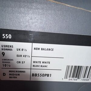 New Balance White Athletic Shoes